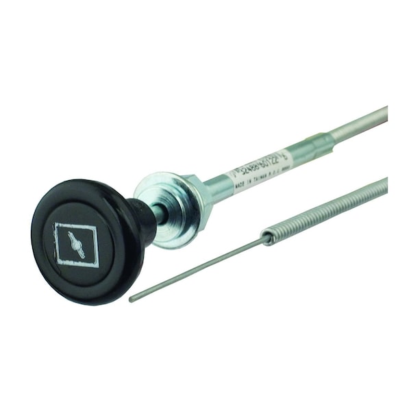 Control Cable Assembly, Choke Push-Pull, Round Knob, 96", 60-122 Clamshell Pack